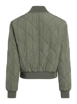 Bomber Calvin Klein Jeans Quilted Grün für Damen