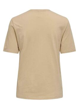 T-Shirt Only Lucy Beige für Damen