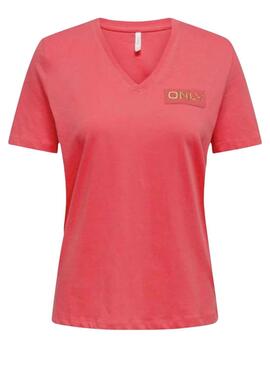 T-Shirt Only Nori Coral für Damen