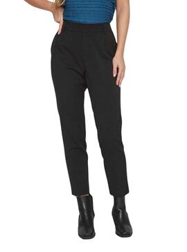 Hose Vila Vivarone Schwarz für Damen