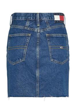 Rock Denim Tommy Jeans Mom Denim Blau Damen