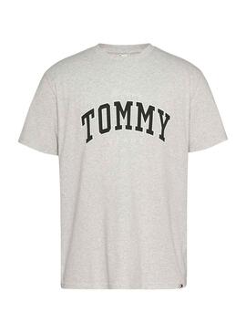 T-Shirt Tommy Jeans Uni Grau für Herren