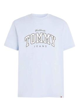 T-Shirt Tommy Jeans Uni Blau für Herren