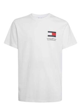 T-Shirt Tommy Jeans Essential Flag Slim Weiss