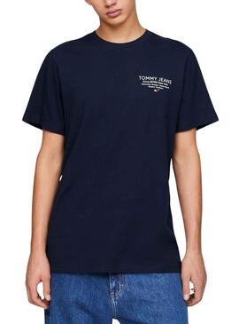T-Shirt Tommy Jeans Graphic Slim Marineblau Herren