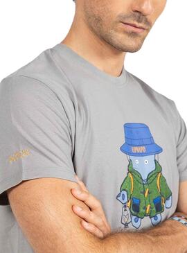 T-Shirt El Pulpo Explorer Anthrazit für Herren