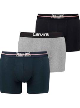 Unterhose Levis Logo Box Grau für Herren