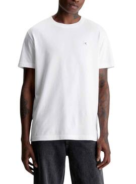 T-Shirt Calvin Klein Jeans Embro Badge Weiss