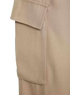 Hose Vila Winnie Lady Beige für Damen