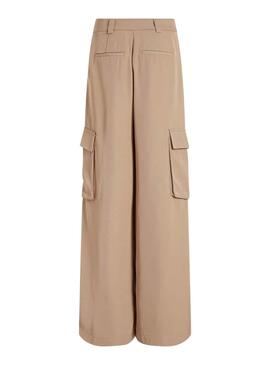 Hose Vila Winnie Lady Beige für Damen