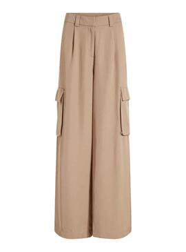 Hose Vila Winnie Lady Beige für Damen