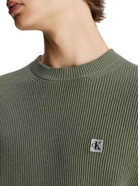 Pullover Calvin Klein Grün Basic für Herren