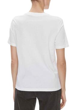 T-Shirt Calvin Klein Embro Weiss für Damen