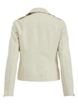 Jacke Vila Coated Beige für Damen