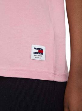 T-Shirt Tommy Jeans Bold Rosa für Damen