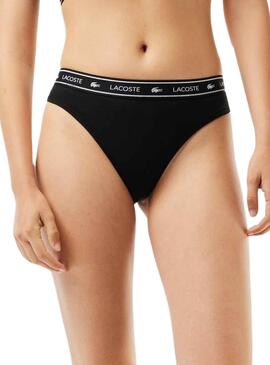 Tanga Lacoste Schwarz für Damen