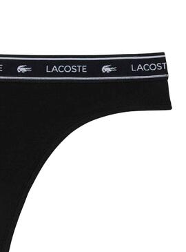 Tanga Lacoste Schwarz für Damen