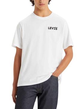 T-Shirt Levis Treppe Weiss für Herren