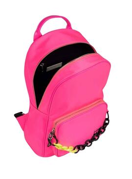 Rucksack Munich Rosa Fuchsia-Kette für Damen