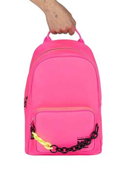 Rucksack Munich Rosa Fuchsia-Kette für Damen