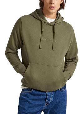 Sweatshirt Pepe Jeans Joe Hoodie Grün für Herren