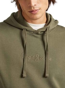 Sweatshirt Pepe Jeans Joe Hoodie Grün für Herren