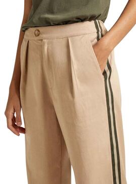 Hose Pepe Jeans Tencell Beige für Damen