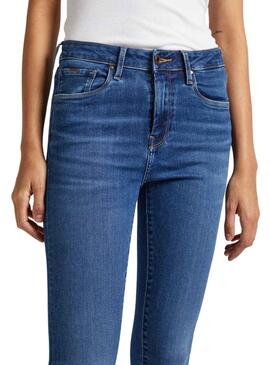 Hose Jeans Pepe Jeans Skinnt Tiro Alto Damen