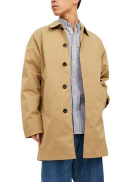 Trenchcoat Jack & Jones Crease Mac Beige Herren