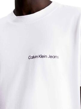 T-Shirt Calvin Klein Institutional Weiss Herren