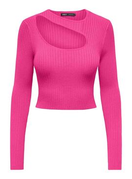 Top Only Meddi Peek A Boo Rosa für Damen