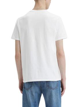 T-Shirt Levis Graphic Crewhals Weiss für Herren