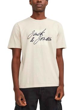 T-Shirt Jack & Jones Zuri Beige für Herren