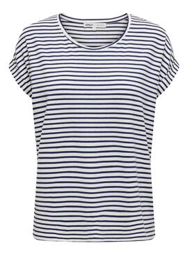 T-shirt Only Moster Stripe Weiß für Damen