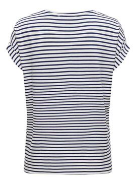 T-Shirt Only Tante Stripe Weiss für Damen