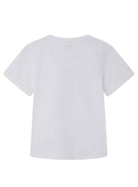 T-Shirt Pepe Jeans Zusammen Weiss für Mädchen