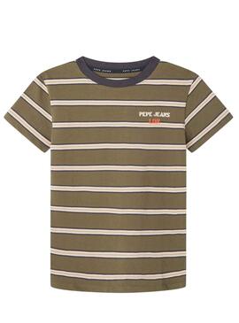 T-Shirt Pepe Jeans Ray Grün für Junge