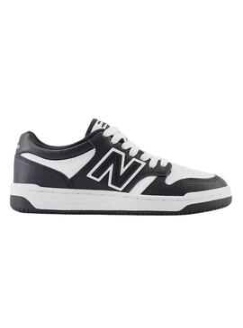 Sneakers New Balance 480 Weiss Schwarz für Junges