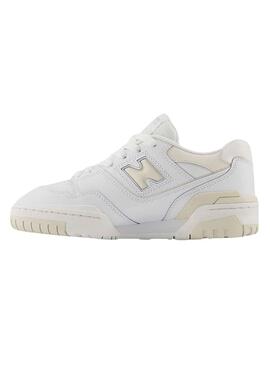Sneakers New Balance 550 Weiß Beige für Kinder