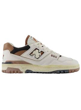 Sneakers New Balance BB550 Marron und Weiss