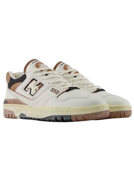 Sneakers New Balance BB550 Marron und Weiss