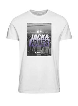 T-Shirt Jack & Jones Photo Weiss für Junge