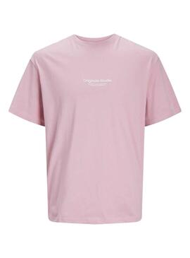 T-Shirt Jack & Jones Vesterbro Rosa Junge 