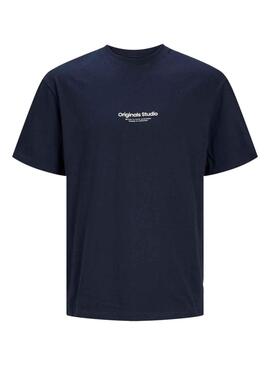 T-Shirt Jack & Jones Vesterbro Marineblau Junge