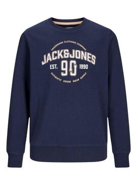 Sweatshirt Jack & Jones Minds Marineblau für Junge