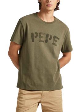 T-Shirt Pepe Jeans Rolf Grün für Herren