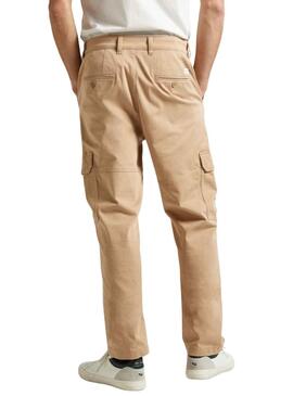 Hose Pepe Jeans Cargo Regular Beige Herren