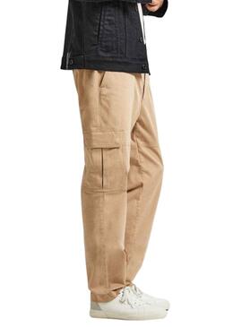 Hose Pepe Jeans Cargo Regular Beige Herren