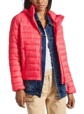 Daunenjacke Pepe Jeans Gepolstert Sonnah Rot Damen