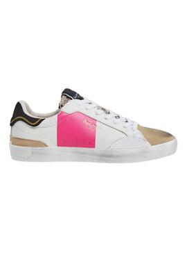 Sneakers Pepe Jeans Lane Elle Snake Weiss